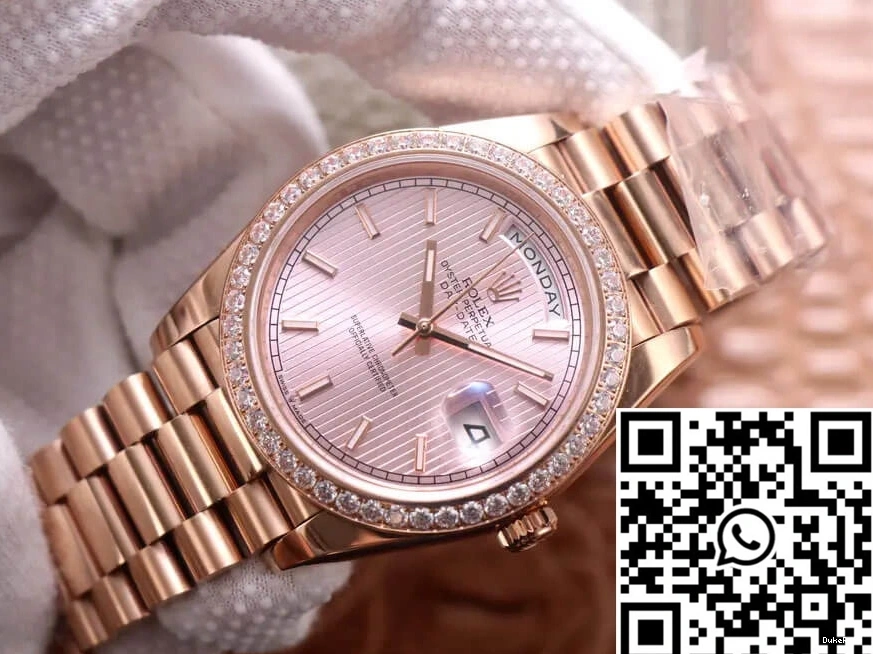 Gold EW Rose Rolex M228345RBR-0010 Date Day Factory 0426